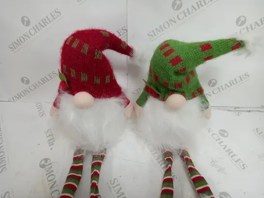 FESTIVE PRE-LIT DANGLY LEG GONKS