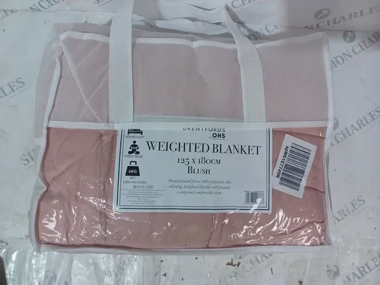 BRENTFORD WEIGHTED BLANKET IN BLUSH (125 X 180 CM)