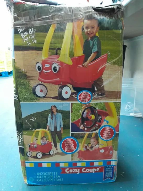 BOXED LITTLE TIKES COZY COUPE CAR - COLLECTION ONLY