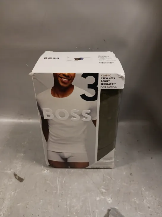 BOSS BODYWEAR 3 PACK LOUNGEWEAR T-SHIRTS - MULTI - LARGE RRP £29.99