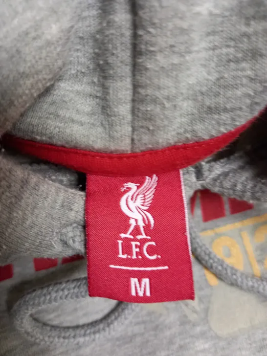 LFC HOODED PRINTED SWEATSHIRT IN GREY MARL SIZE M