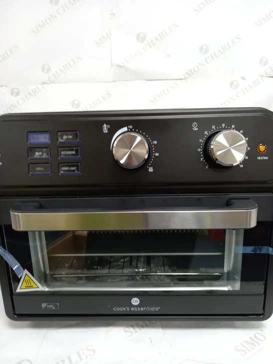 COOK'S ESSENTIAL 21-LITRE AIRFRYER OVEN IN BLACK