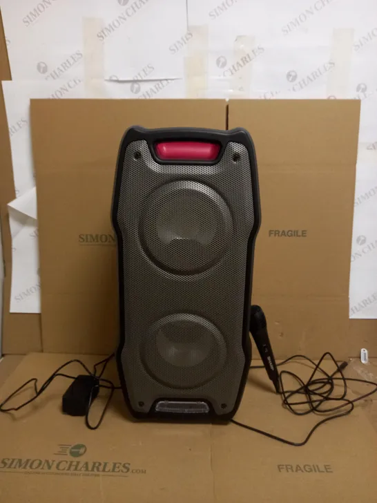 SHARP PARTY SPEAKER SYSTEM WITH MICROPHONE