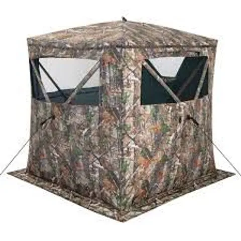 BOXED COSTWAY HUNTING BLIND PORTABLE POP UP GROUND TENT 2-3 PERSON WITH CARRY BAG STORAGE POCKET