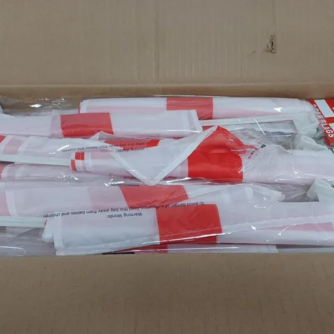 BOX OF ENGLAND CAR FLAGS 