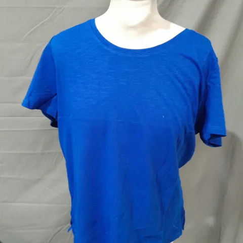 CREW CLOTHING SLUB TEE IN BLUE - 12