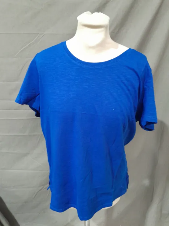 CREW CLOTHING SLUB TEE IN BLUE - 12