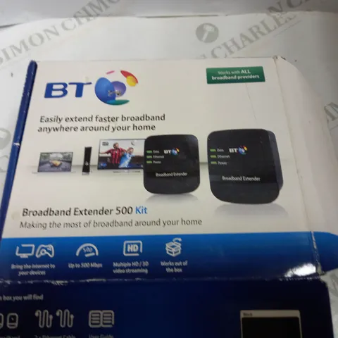 BOXED BT BROADBAND EXTENDER KIT 500