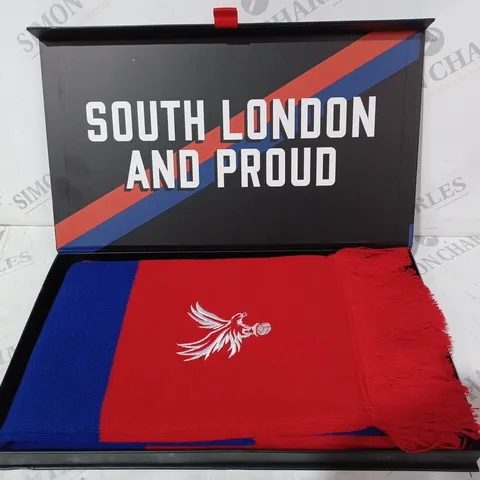 BOXED CRYSTAL PALACE FC SCARF