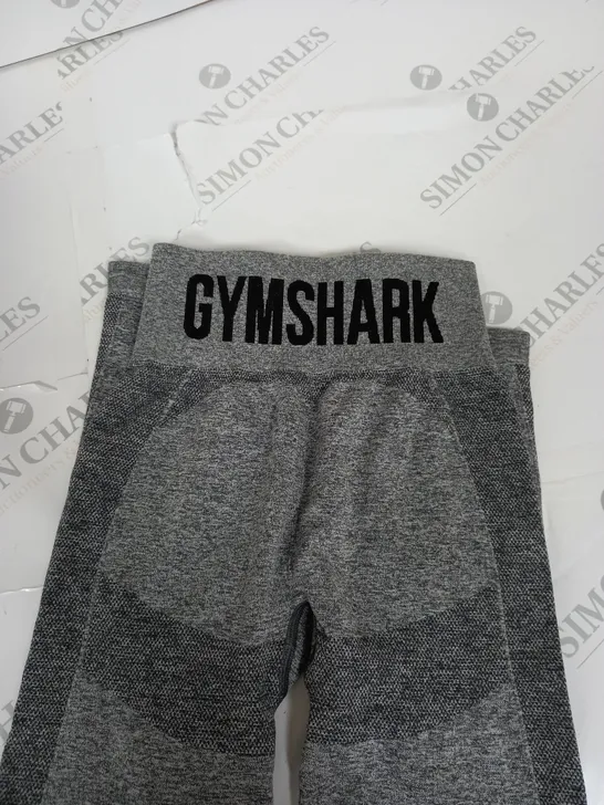 GYM SHARK FLEX HIGH WAISTED LEGGINGS - GREY - XS