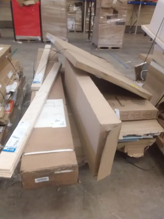 PALLET CONTAINING SHED PARTS & FLATPACK FURNITURE 