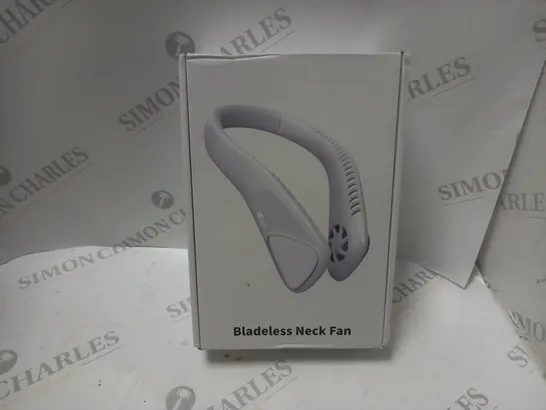 BOXED BLADELESS NECK FAN IN WHITE