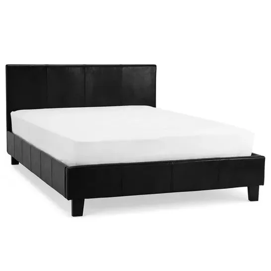 BOXED PRADO BLACK PU 4' BED (2 BOXES)