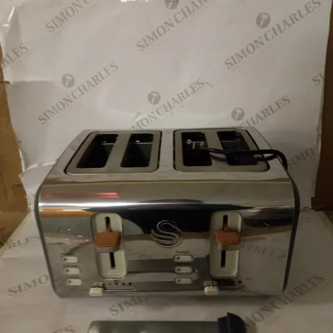 SWAN NORDIC 4-SLICE TOASTER - GREY