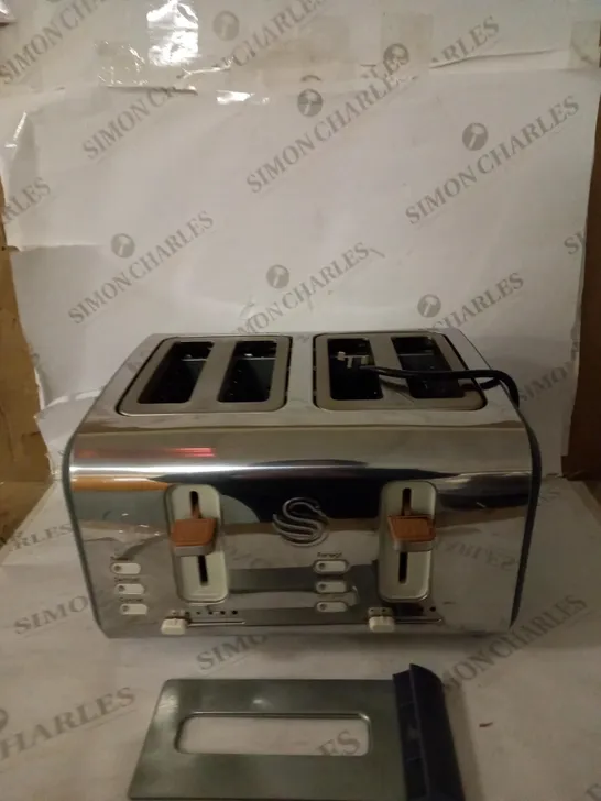 SWAN NORDIC 4-SLICE TOASTER - GREY