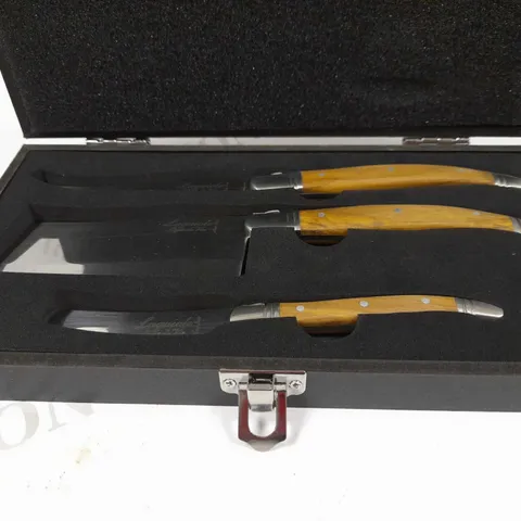 BOXED LAGUIOLE STYLE DI VIE 3 KNIFE SET