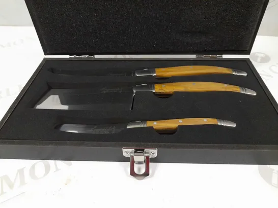 BOXED LAGUIOLE STYLE DI VIE 3 KNIFE SET