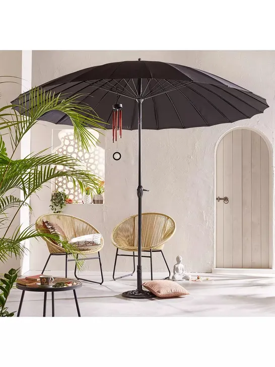 3M SHANGHAI PARASOL, BLACK [COLLECTION ONLY] RRP £69.9