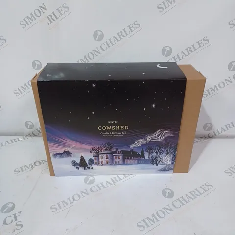 BOXED SEALED COWSHED WINTER CANDLE & DIFFUSER SET 