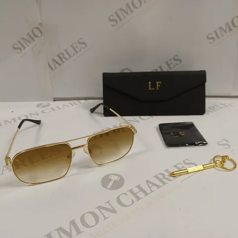 LUX FRAMES CASED GOLDEN GLASSES 