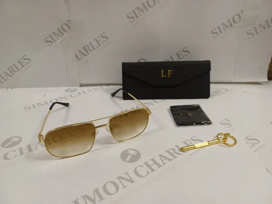 LUX FRAMES CASED GOLDEN GLASSES 