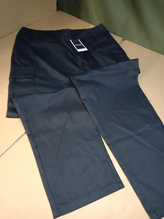 JACK JONES CARGO JOGGER BLACK SIZE -XXL 