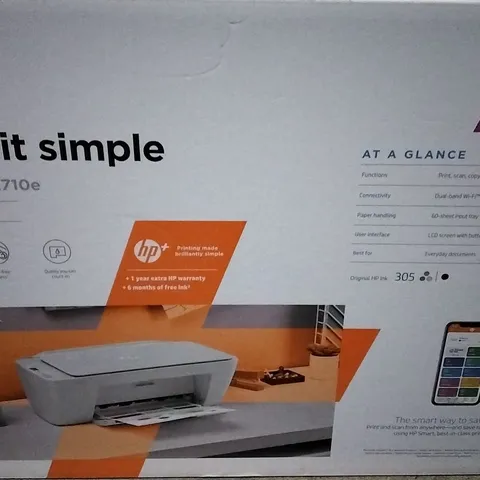 HP KEEP IT SIMPLE DESKJET 2710E PRINTER