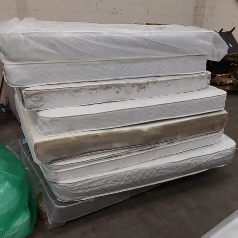 APPROX 8 X ASSORTED MATTRESSES. BRANDS, SIZES AND CONDITIONS VARY