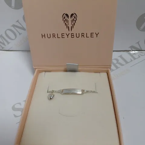 HURLEY BURLEY SILVER EFFECT PERSONALISED BRACELET - `ESME`