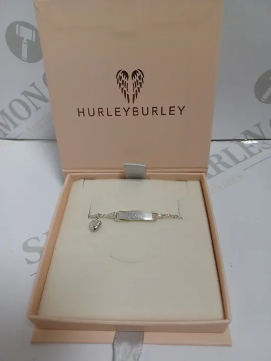 HURLEY BURLEY SILVER EFFECT PERSONALISED BRACELET - `ESME`