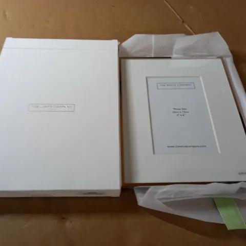 BOXED THE WHITE COMPANY FINE SILVER FRAME - 4X6"