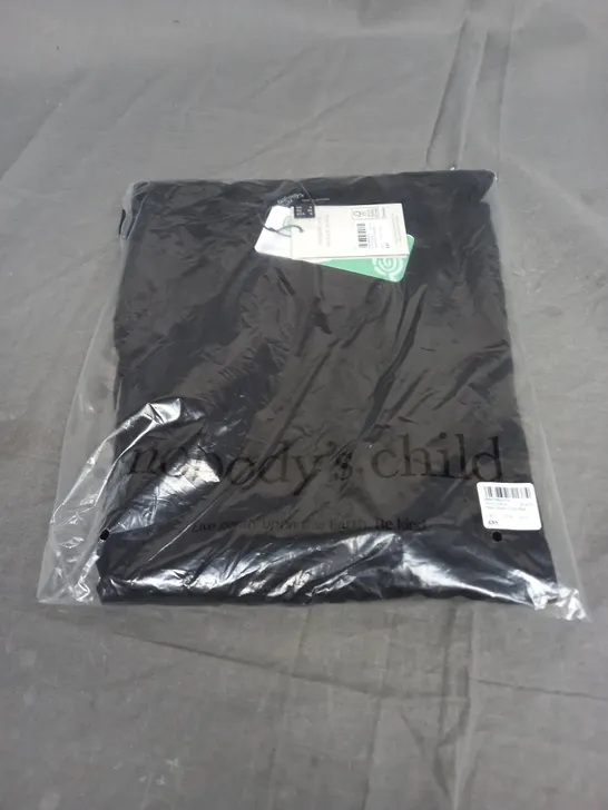 SEALED NOBODYS CHILD SELMA MIDAXI DRESS PLAIN BLACK - UK 8