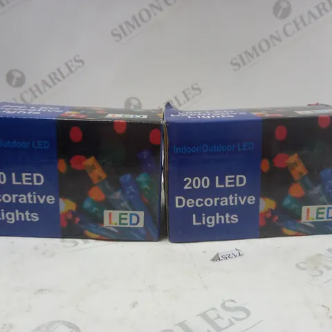 BOX OF APPROXIMATELY 20 200 LED DECORATIVE LIGHTS