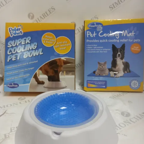 BOXED COOLING PET BOWL & COOLING MAT FOR PETS