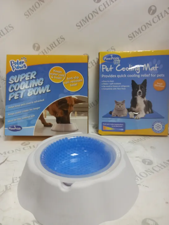 BOXED COOLING PET BOWL & COOLING MAT FOR PETS