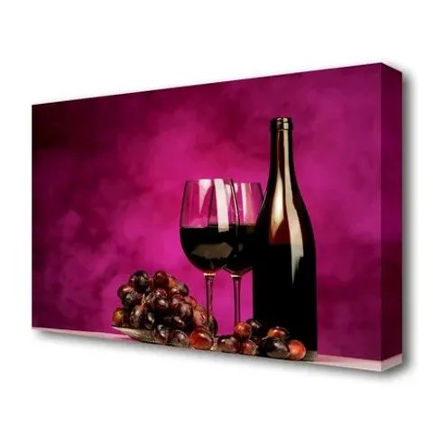 RED WINE GRAPES KITCHEN CANVAS