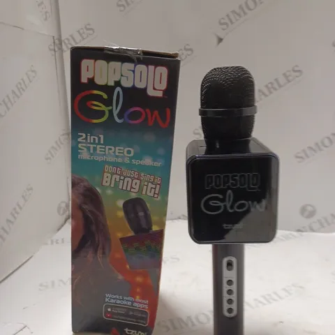 BOXED POPSOLO GLOW 2 IN 1 STEREO MICROPHONE & SPEAKER 