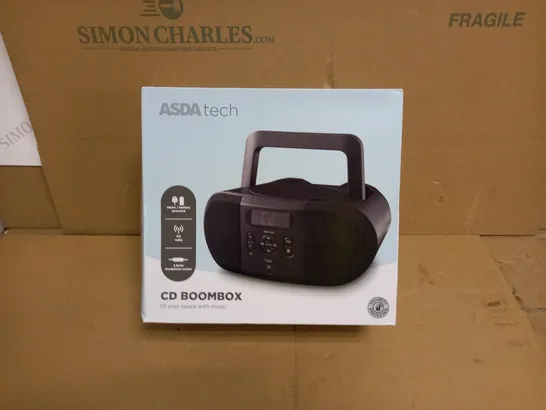 CD BOOMBOX-FM RADIO WITH 3.5MM