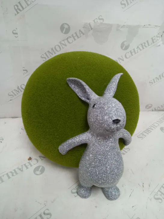 MY GARDEN STORIES FAUX MOSS BALL GARDEN BUNNY