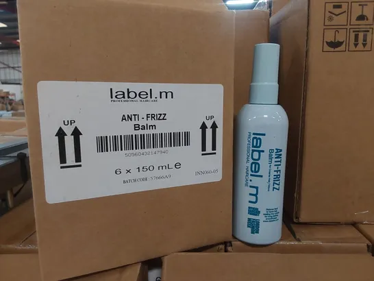 CAGE TO CONTAIN APPROX 220 X BOXES OF LABEL.M ANTI-FRIZZ HAIR BALM - 6 X 150ml PER BOX // CAGE NOT INCLUDED 