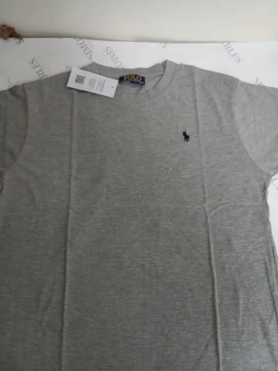 RALPH LAUREN POLO GREY TSHIRT-LARGE