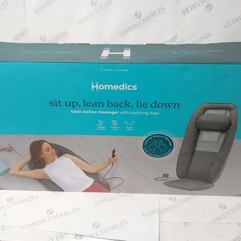 BOXED HOMEDICS TOTAL RECLINE MASSAGER WITH SOOTHING HEAT MCS-1010HCC-EU