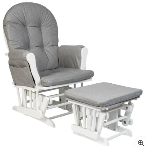 BRAND NEW BOXED BABYLO MILAN GLIDER CHAIR WITH FOOTSTOOL