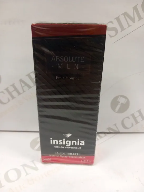 BOXED AND SEALED INSIGNIA FRENCH PRIVEE CLUB ABSOLUTE MEN POUR HOMME EAU DE TOILETTE 30ML