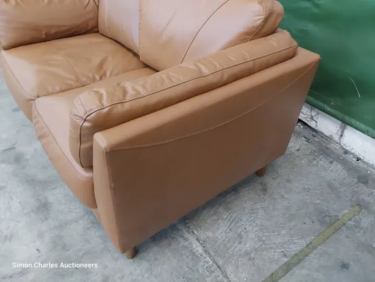 DESIGNER GRADE 1 2 SEATER TAN SOFA