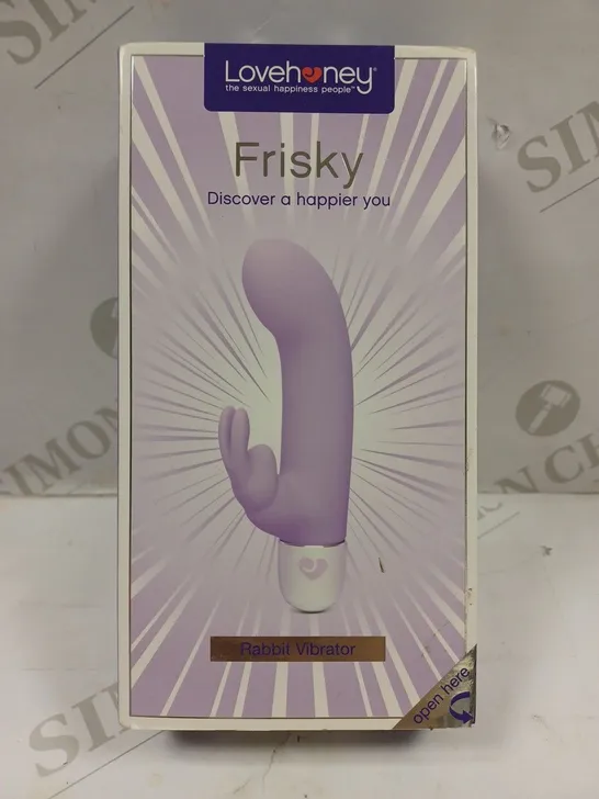 BOXED LOVEHONEY FRISKY RABBIT VIBRATOR 