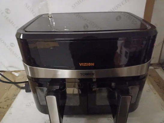 TOWER T17100 VORTX VIZION 9L DUAL BASKET AIR FRYER