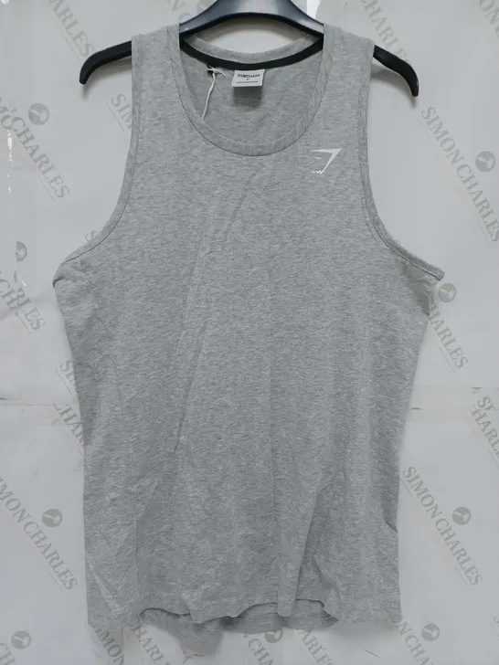 GYMSHARK REACT TANK IN GREY - MMEDIUM