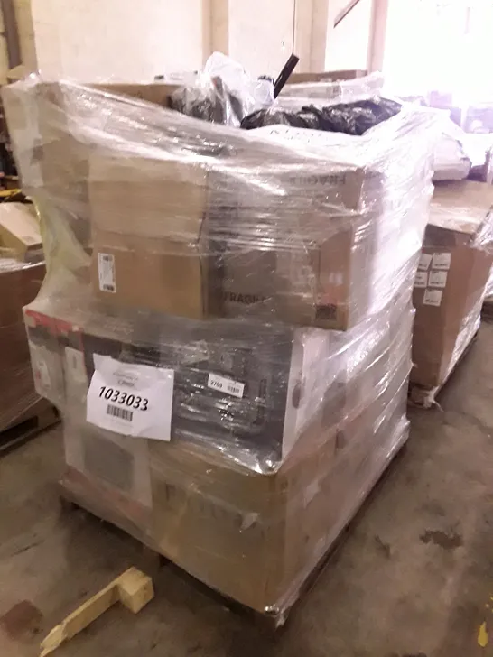 PALLET OF APPROXIMATELY 22 UNPROCESSED RAW RETURN HOUSEHOLD AND ELECTRICAL GOODS TO INCLUDE;