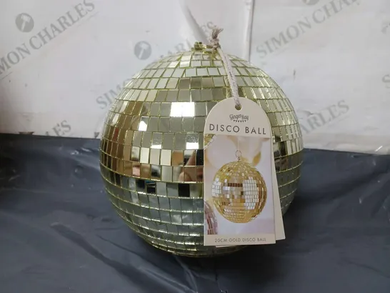 GINGER RAY GOLD PARTY DISCO BALL MEDIUM